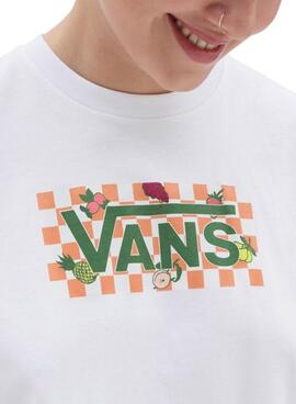 Camiseta Vans Fruit Blanco para Mujer
