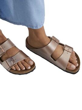 Sandalias Birkenstock Arizona Birko-Flor cobre para mujer