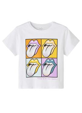 Camiseta Name It Rolling Stones Blanco para Niño