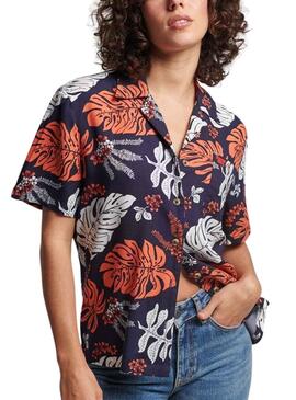 Camisa Superdry Beach Resort Marino para Mujer