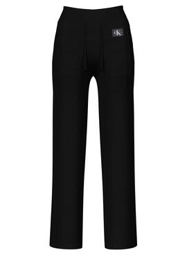 Pantalón Calvin Klein Badge Negro para Mujer