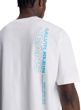 Camiseta Calvin Klein OverLogo Blanco para Hombre