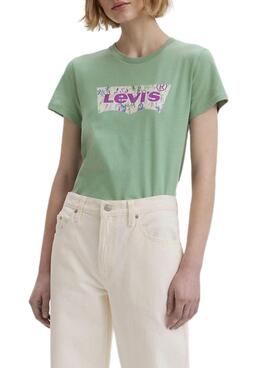 Camiseta Levis Water Verde para Mujer