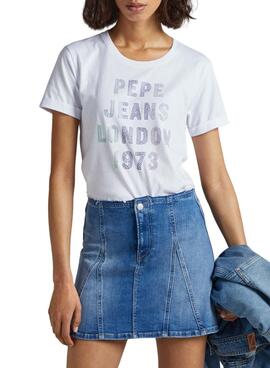 Camiseta Pepe Jeans Agnes Blanco para Mujer