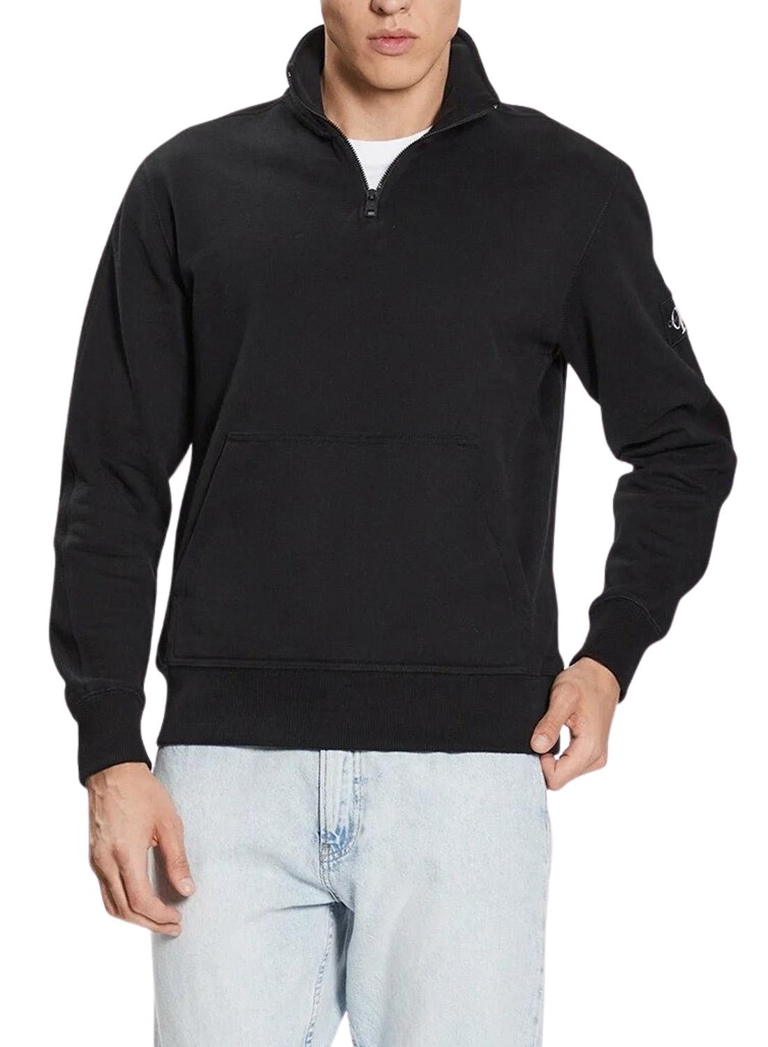 Sudadera Calvin Klein Badge Negro para Hombre