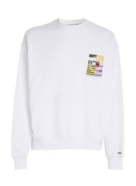 Sudadera Tommy Jeans Luxe Blanco para Hombre