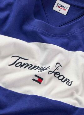 Camiseta Tommy Jeans Serif Blanco para Hombre