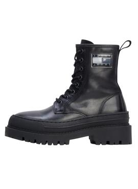 Botines Tommy Jeans Foxing Iel Negro Para Mujer