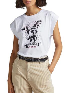 Camiseta Pepe Jeans Bianca Blanco Para Mujer
