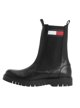 Botines Tommy Jeans Long Chelsea Negro Mujer