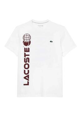 Camiseta Lacoste Daniil Medvedev Blanco Hombre