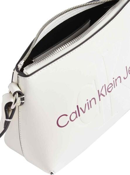 Bolso Mujer Calvin Klein Sculpted Shoulderpouch25 Mono Blanco