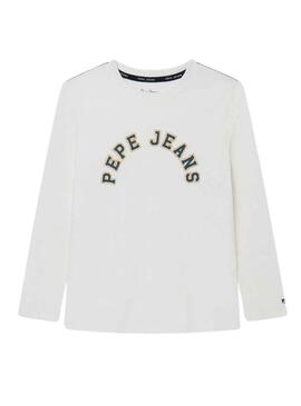 Camiseta Pepe Jeans Pierce Blanco para Niño