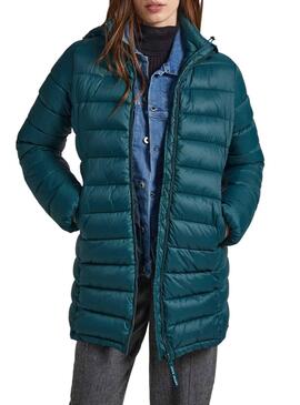 Chaqueta Pepe Jeans Maddie Long Verde para Mujer