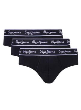 Pack 3 Slips Pepe Jeans Negro para Hombre