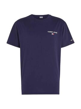 Camiseta Tommy Jeans Linear Back Marino Hombre