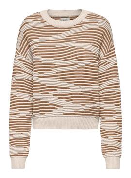 Jersey Only Emma Life Structure Beige para Mujer