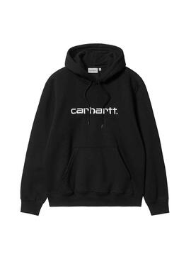 Sudadera Carhartt con capucha Hooded negra unisex