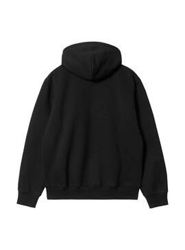 Sudadera Carhartt con capucha Hooded negra unisex