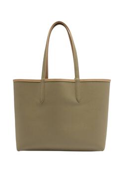 Bolso Lacoste Shopping Bag Reversible Beige Mujer