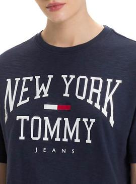 Camiseta Tommy Jeans Boxy New York Azul