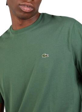 Camiseta Lacoste Logo Tee Verde Hombre Mujer