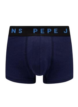 Pack 2 Bóxers Pepe Jeans Solid Azul Para Hombre