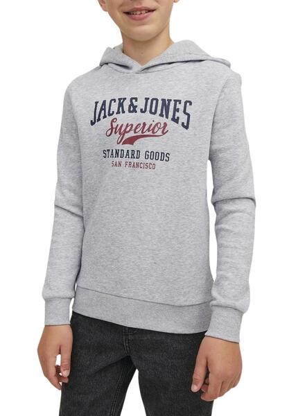 Sudadera Jack-Jones Corp Old Logo blanca