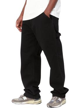 Pantalones Carhartt Single Knee Negro Para Hombre