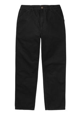 Pantalones Carhartt Single Knee Negro Para Hombre