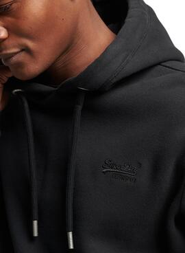 Sudadera Superdry Essential Logo Negro Para Hombre