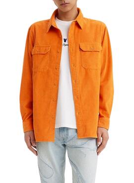 Camisa Levis Jackson Worker Naranja para Hombre
