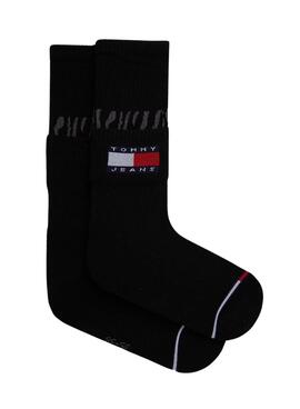 Calcetines Tommy Jeans TH Uni Negro Para Mujer