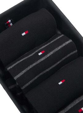 Pack 5 Calcetines Tommy Hilfiger Men Sock Negro