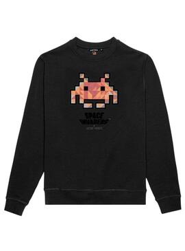 Sudadera Antony Morato Space Invaders Negro Hombre