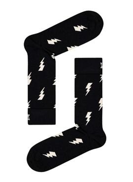 Calcetines Happy Socks Flash negro para mujer y hombre