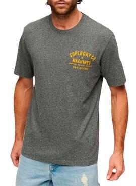 Camiseta Superdry Workwear Trade Gris Para Hombre
