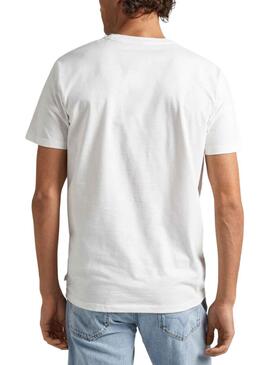 Camiseta Pepe Jeans Welsch Blanca para Hombre
