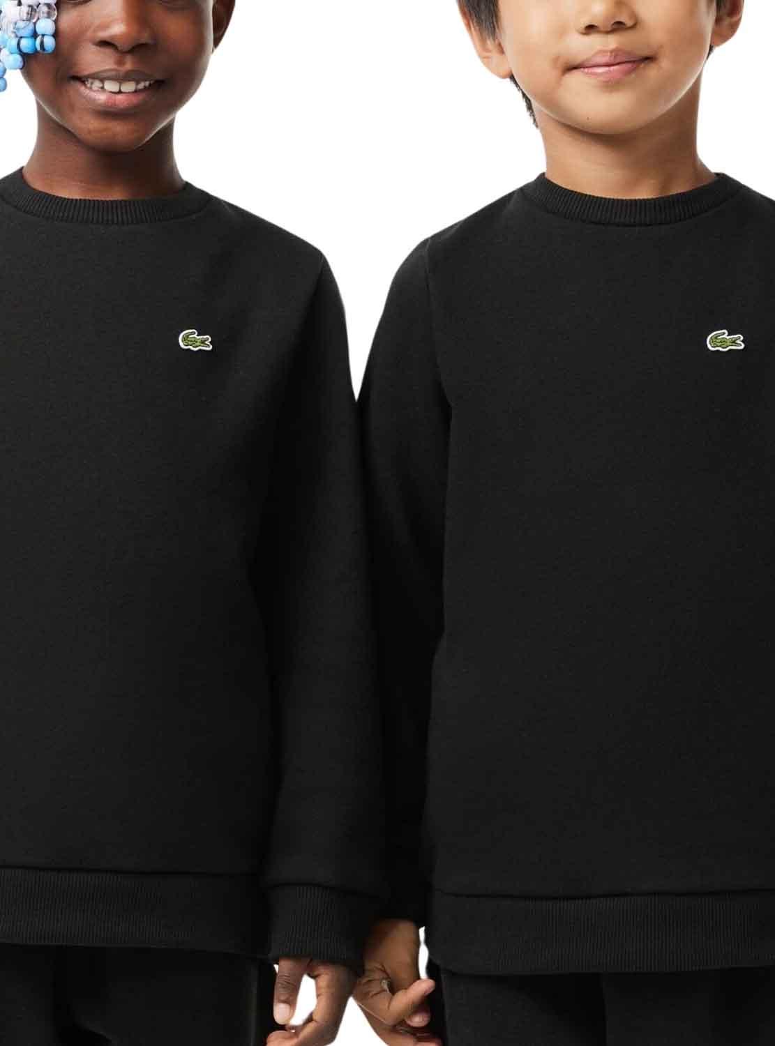 Sudadera infantil Lacoste en franela de algodón ecológico