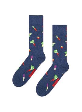 Calcetines Happy Socks Veggie Marino para Hombre