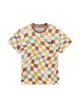 Camiseta Vans Checker Print Multi para Niño y Niña