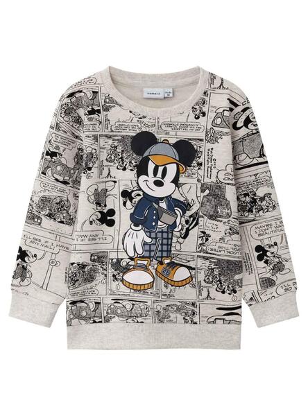 Sudadera mickey gris name it