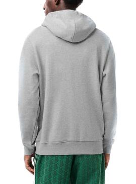 Sudadera Lacoste Loose Fit Gris para Hombre