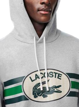 Sudadera Lacoste Loose Fit Gris para Hombre