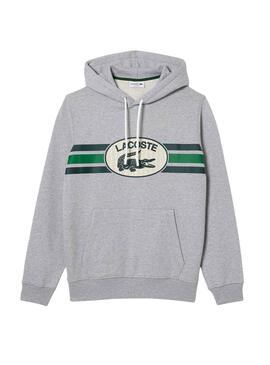 Sudadera Lacoste Loose Fit Gris para Hombre