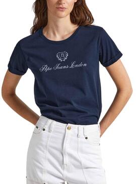 Camiseta Pepe Jeans Vivian Azul Para Mujer