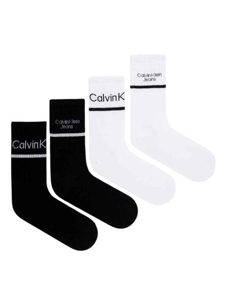 Calcetines Calvin Klein Pack Logo Stripe Mujer