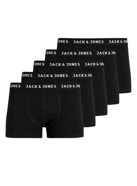 Pack 5 Boxers Jack And Jones Jachuey Negro Niño