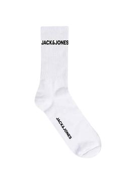Pack 5 Calcetines Jack And Jones Logo Blanco Niño