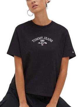 Camiseta Tommy Jeans Lux Athletic Blanco Mujer